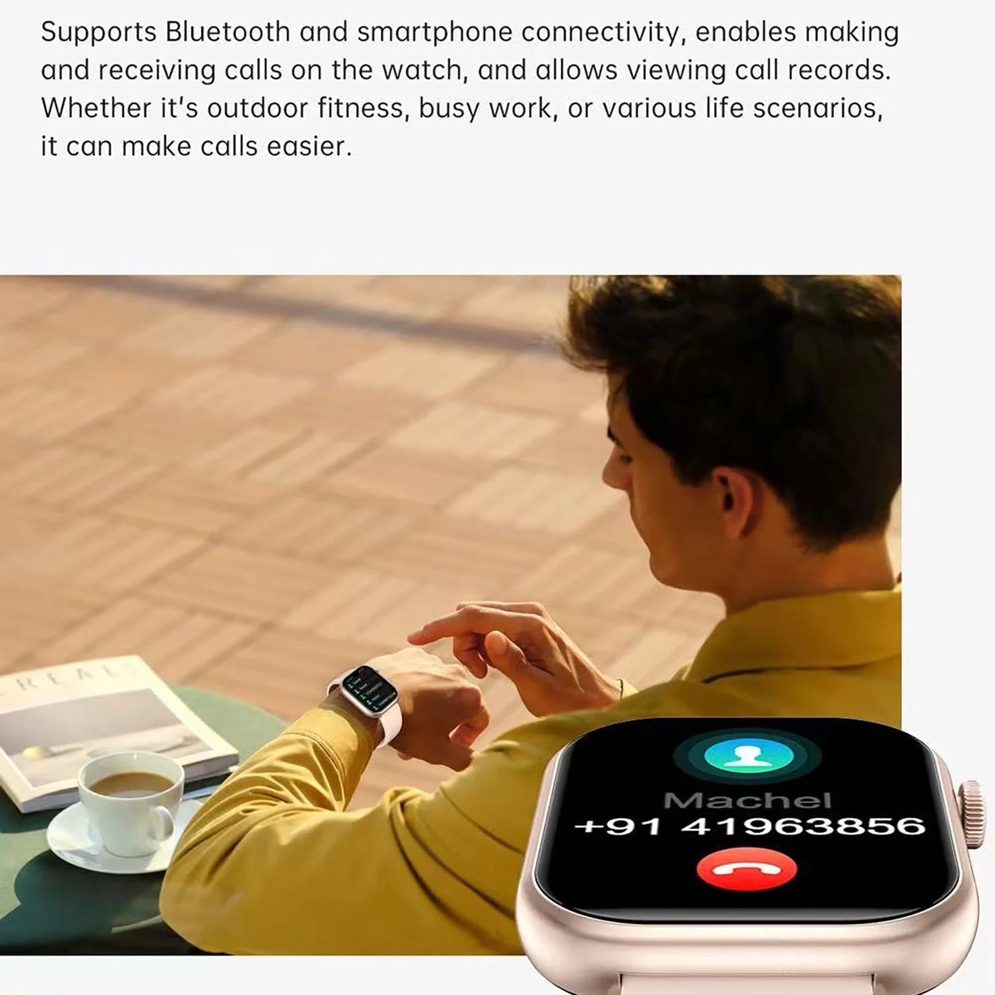 2025 New QX7 Sports Smart Watch Men Women 2.09-inch SmartWatch GPS Bluetooth