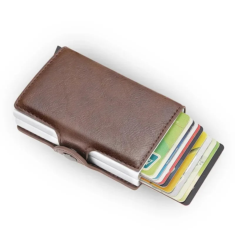 Anti-theft Rfid Wallets Men Metal Credit Card Case for Man
