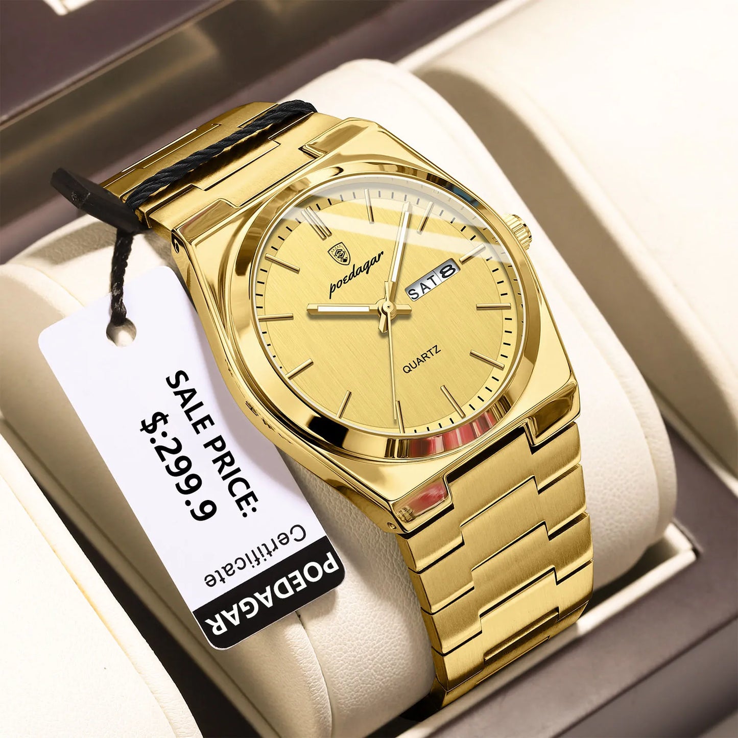 Luxury Watches For Men Stainless Steel Waterproof Luminous Man Watch