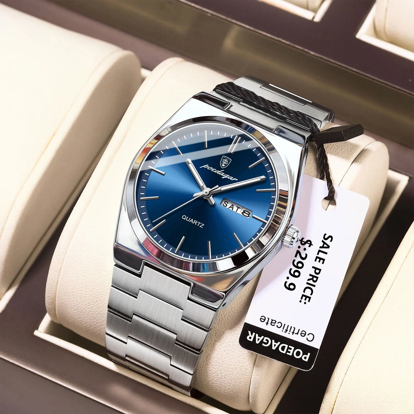 Luxury Watches For Men Stainless Steel Waterproof Luminous Man Watch
