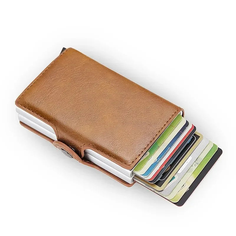 Anti-theft Rfid Wallets Men Metal Credit Card Case for Man