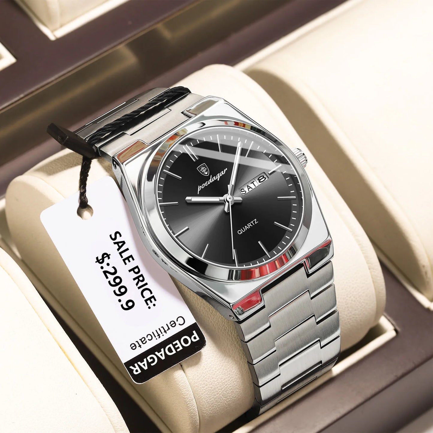 Luxury Watches For Men Stainless Steel Waterproof Luminous Man Watch