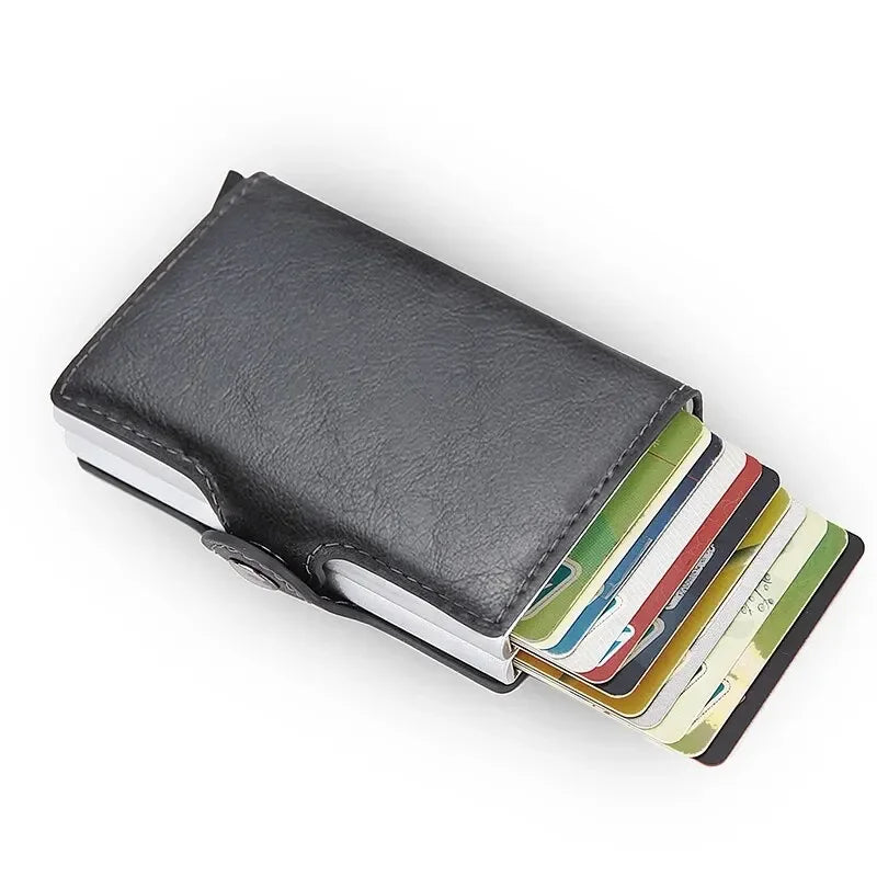 Anti-theft Rfid Wallets Men Metal Credit Card Case for Man