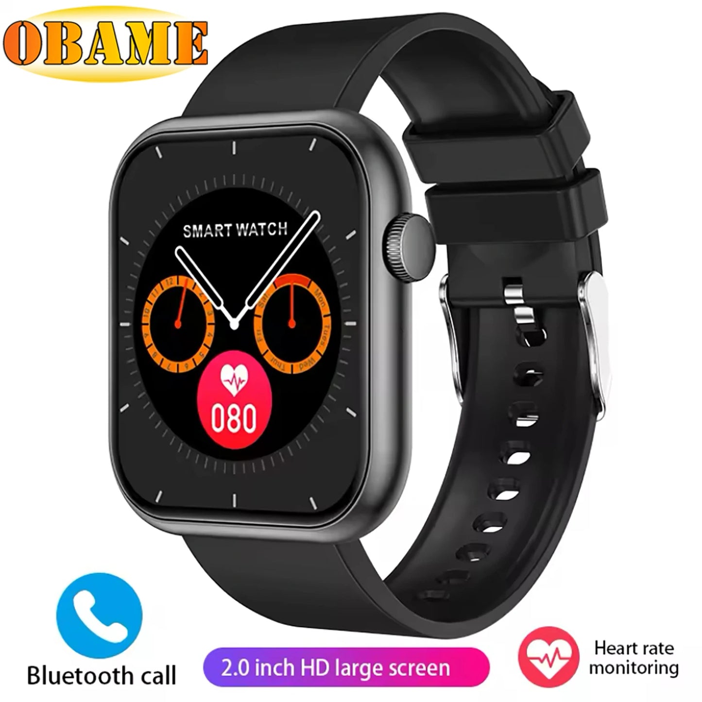 2025 New QX7 Sports Smart Watch Men Women 2.09-inch SmartWatch GPS Bluetooth