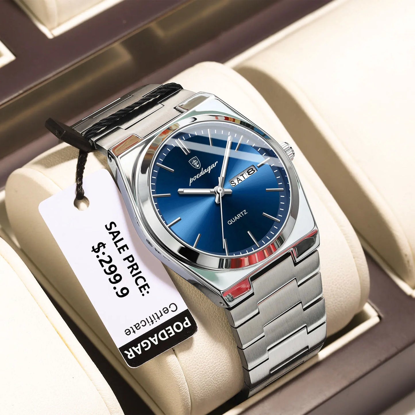 Luxury Watches For Men Stainless Steel Waterproof Luminous Man Watch