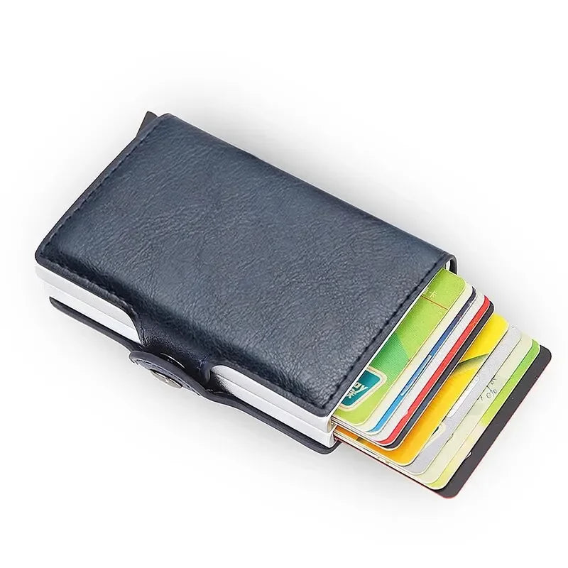 Anti-theft Rfid Wallets Men Metal Credit Card Case for Man
