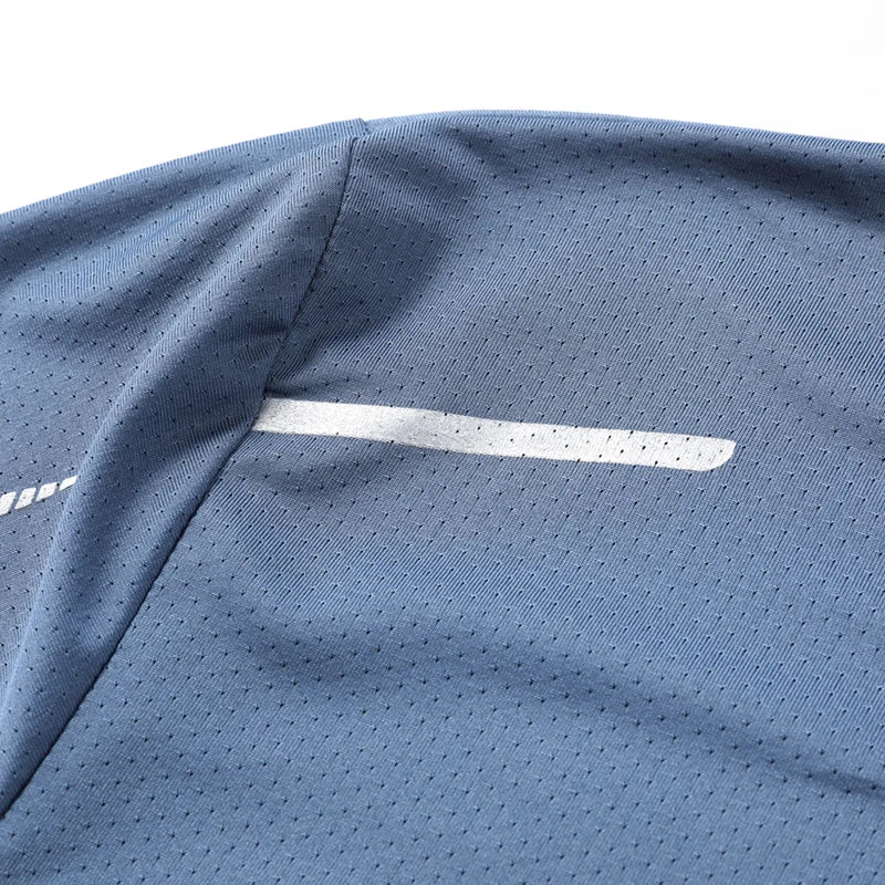 CHRLCK Men's Running Quick Drying T-shirts  Outdoor Sports Short Shirt Summer