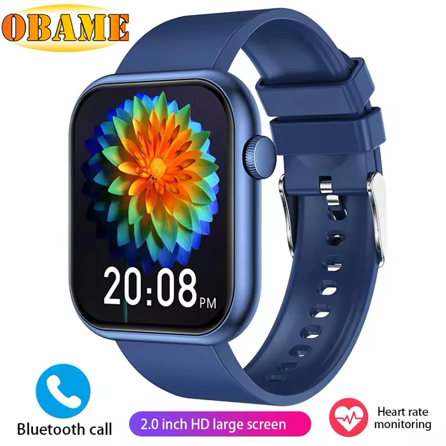 2025 New QX7 Sports Smart Watch Men Women 2.09-inch SmartWatch GPS Bluetooth