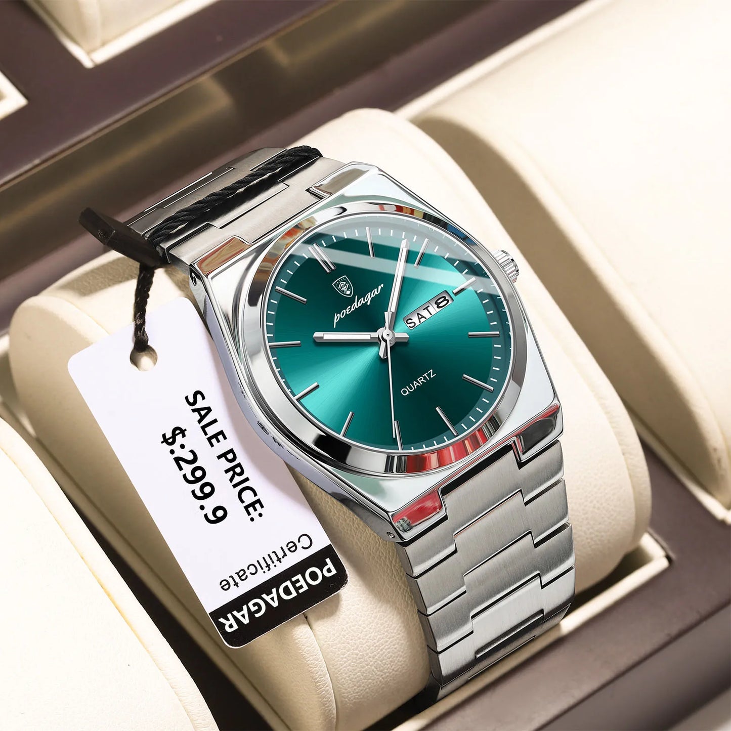 Luxury Watches For Men Stainless Steel Waterproof Luminous Man Watch