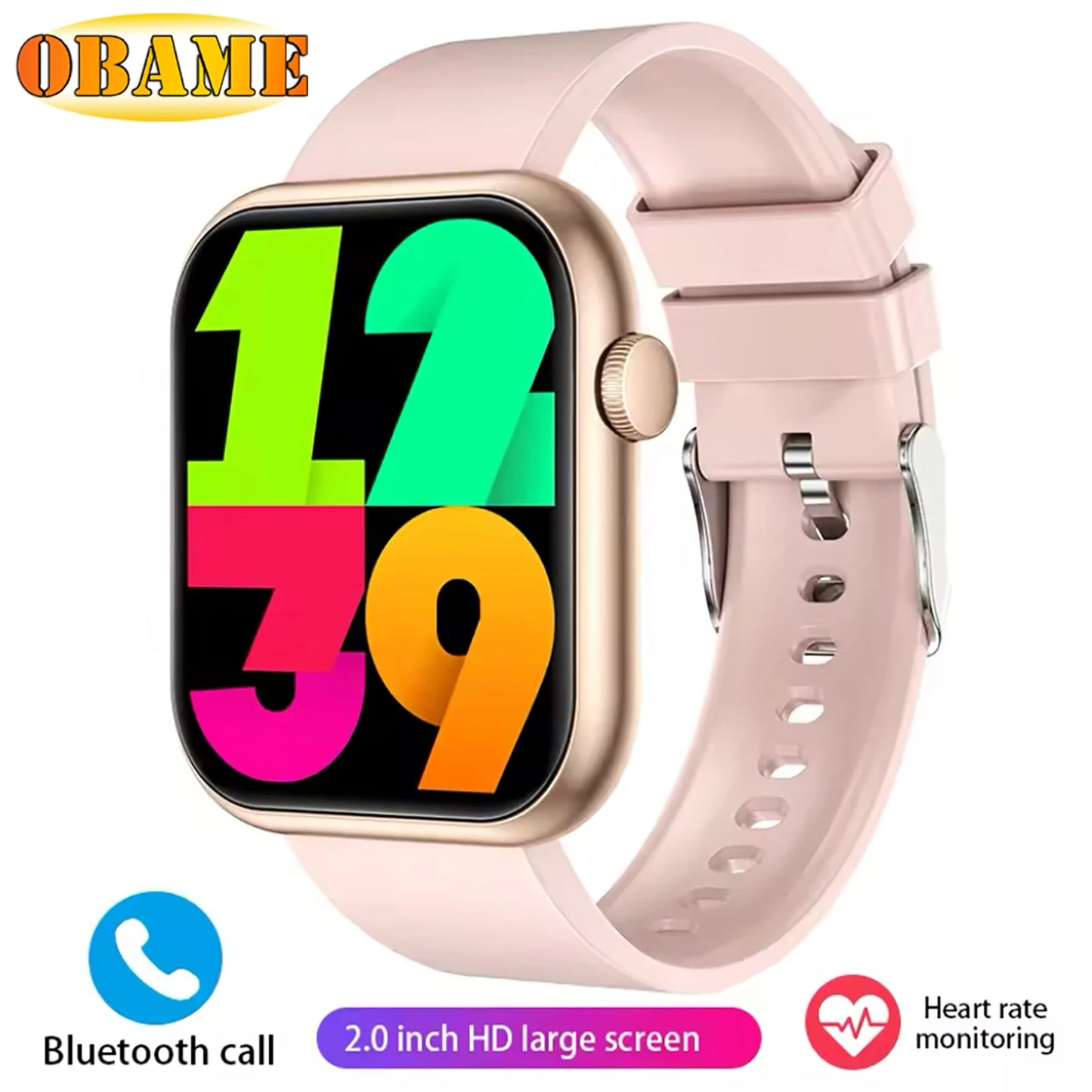 2025 New QX7 Sports Smart Watch Men Women 2.09-inch SmartWatch GPS Bluetooth