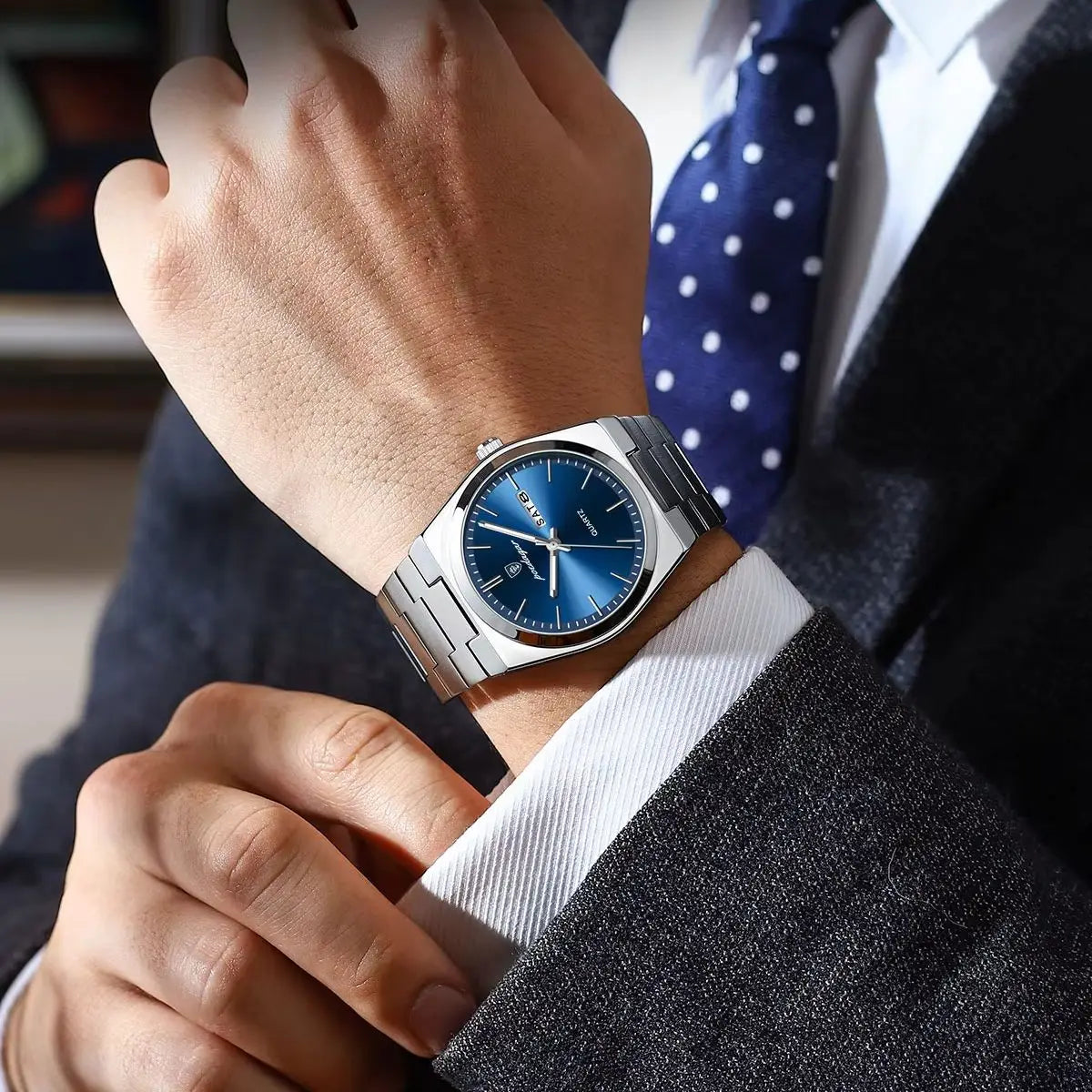 Luxury Watches For Men Stainless Steel Waterproof Luminous Man Watch