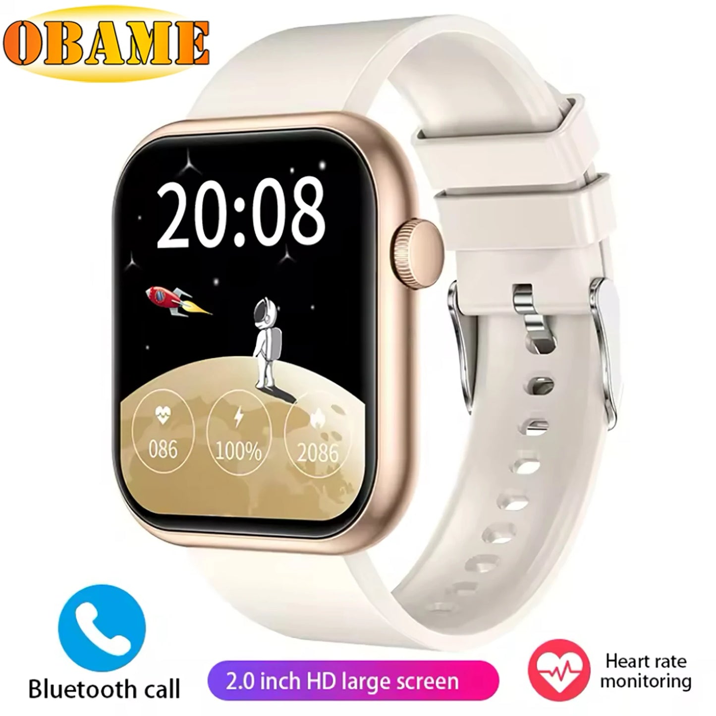 2025 New QX7 Sports Smart Watch Men Women 2.09-inch SmartWatch GPS Bluetooth